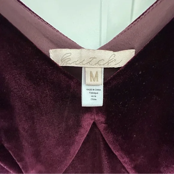 Anthropologie Hutch Velvet Slip Midi Dress - Picture 6 of 8